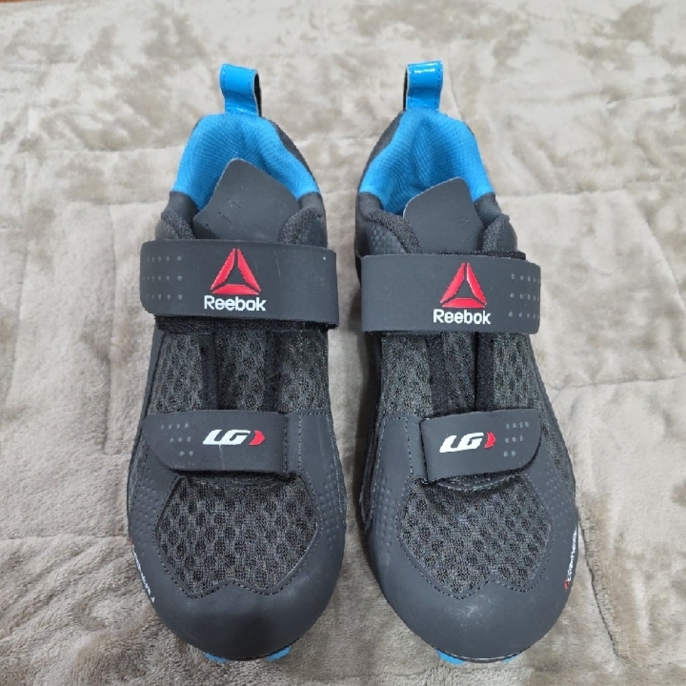 Reebok/Garneau Women's Cycling Shoes Hook & Loop NEEDS INSOLES Sz‎ 10 GUC *READ*